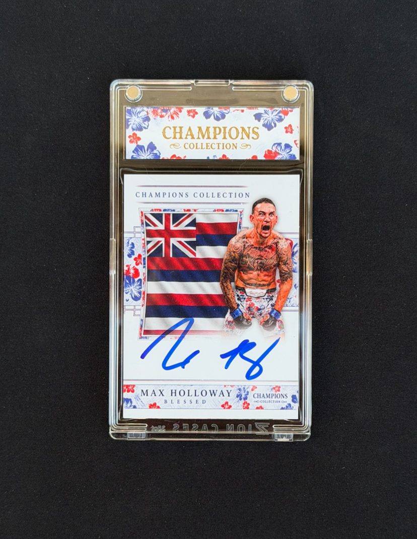MAX HOLLOWAY x CHAMPIONS COLLECTION LIMITED AUTOGRAPHED CARD (PSA)
