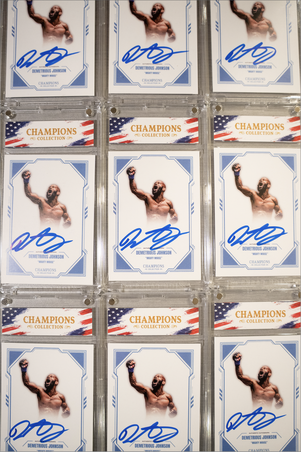 DEMETRIOUS JOHNSON x CHAMPIONS COLLECTION AUTOGRAPHED CARD (PSA)