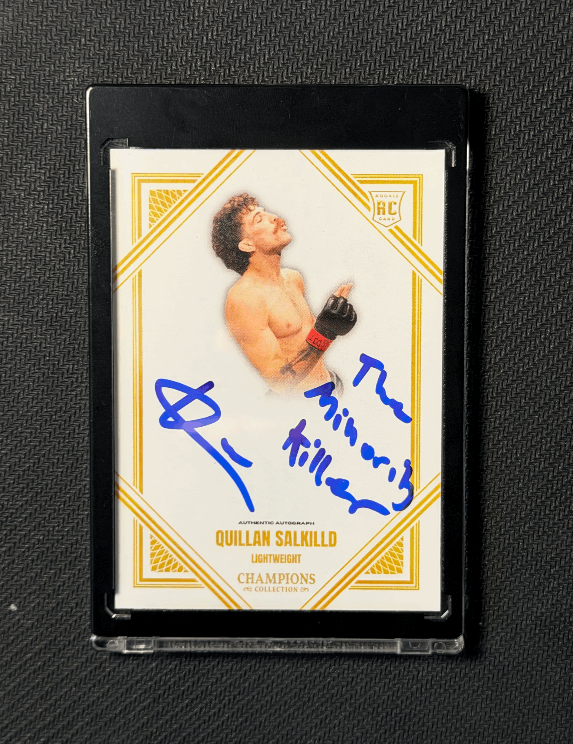 QUILLAN SALKILLD "THE MINORITY KILLER" INSCRIBED AUTOGRAPHED CARD VARIATION 4