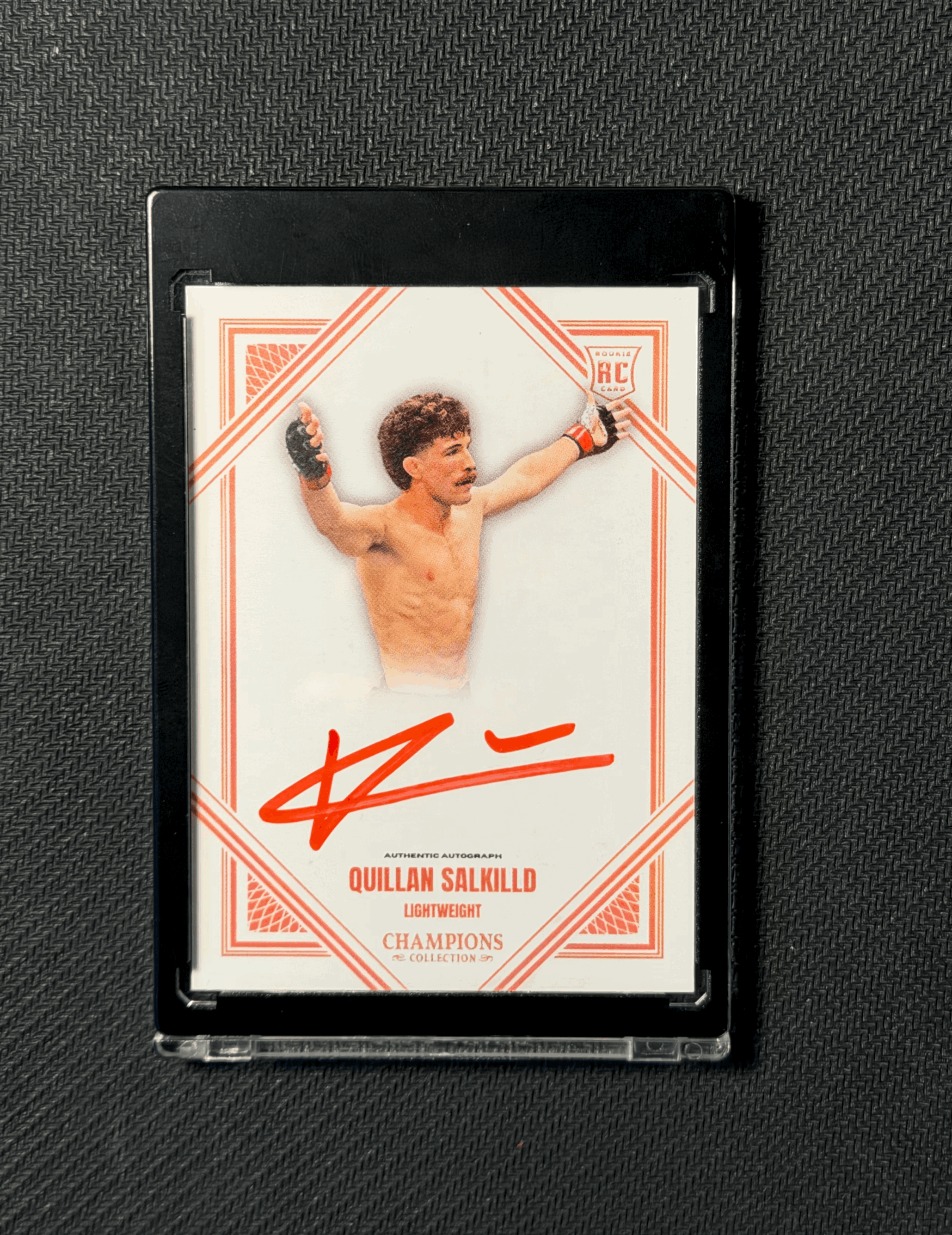 QUILLAN SALKILLD AUTOGRAPHED CARD - RED VARIATION 3