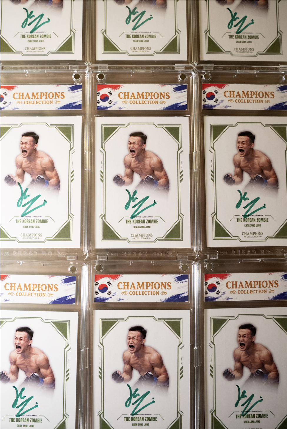 THE KOREAN ZOMBIE x CHAMPIONS COLLECTION AUTOGRAPHED CARD (PSA)
