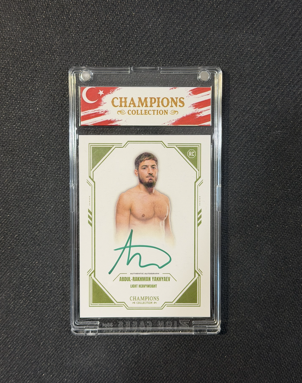 ABDUL-RAKHMAN YAKHYAEV x CHAMPIONS COLLECTION AUTOGRAPHED CARD (PSA)