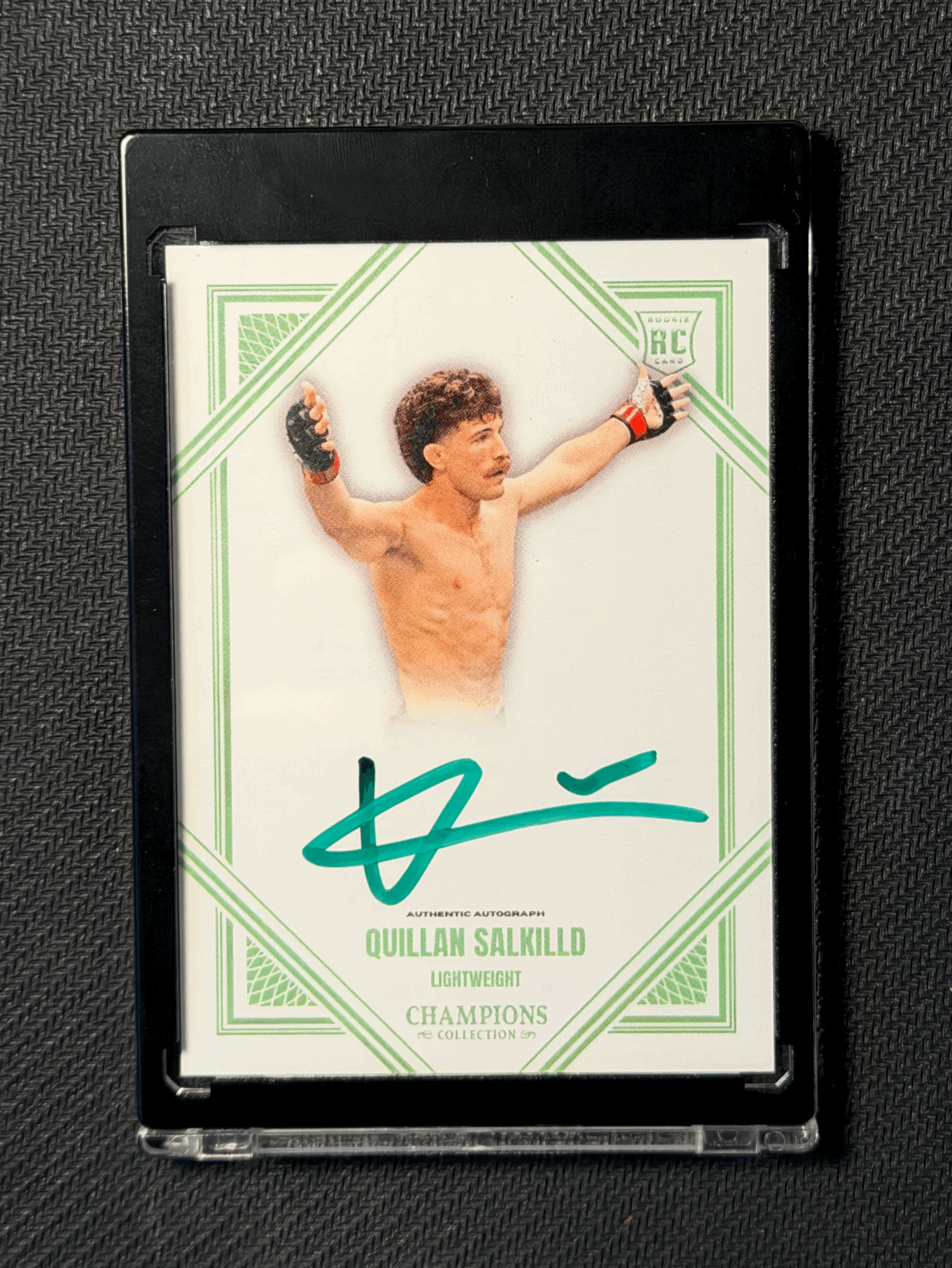 QUILLAN SALKILLD AUTOGRAPHED CARD - GREEN VARIATION 3