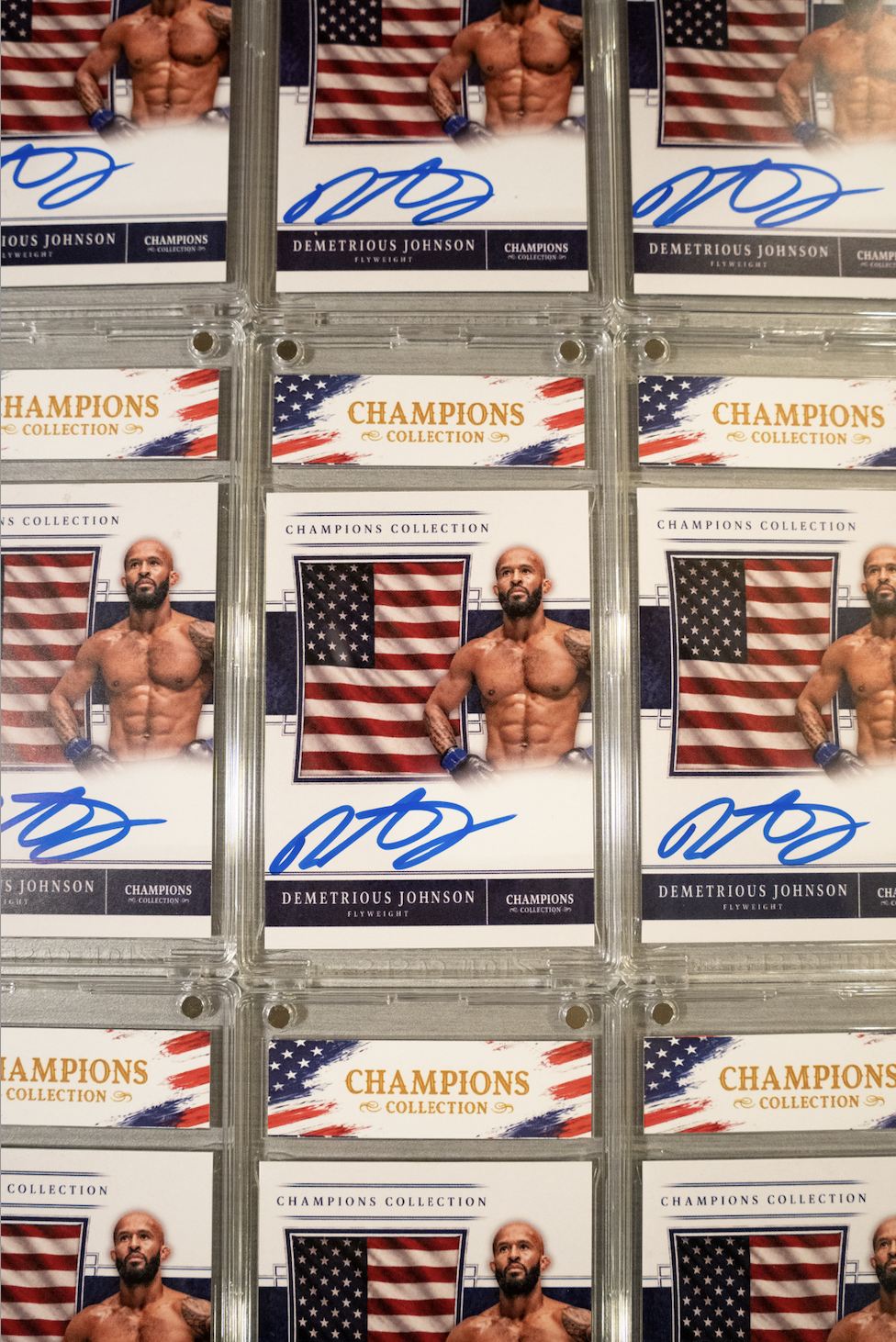 DEMETRIOUS JOHNSON x CHAMPIONS COLLECTION AUTOGRAPHED CARD (PSA)