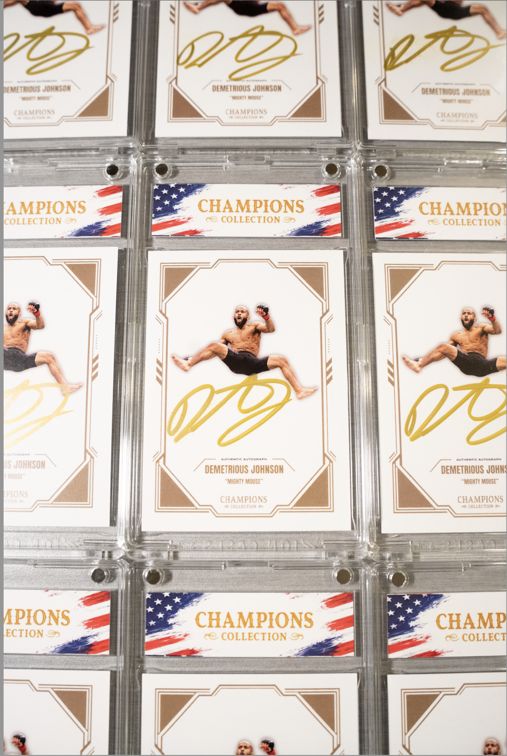 DEMETRIOUS JOHNSON x CHAMPIONS COLLECTION AUTOGRAPHED CARD (PSA)