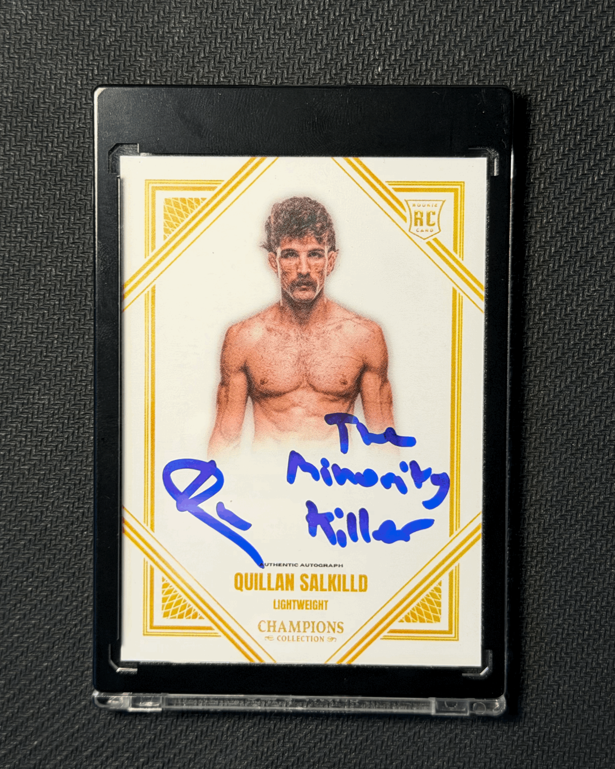 QUILLAN SALKILLD "THE MINORITY KILLER" INSCRIBED AUTOGRAPHED CARD VARIATION 2