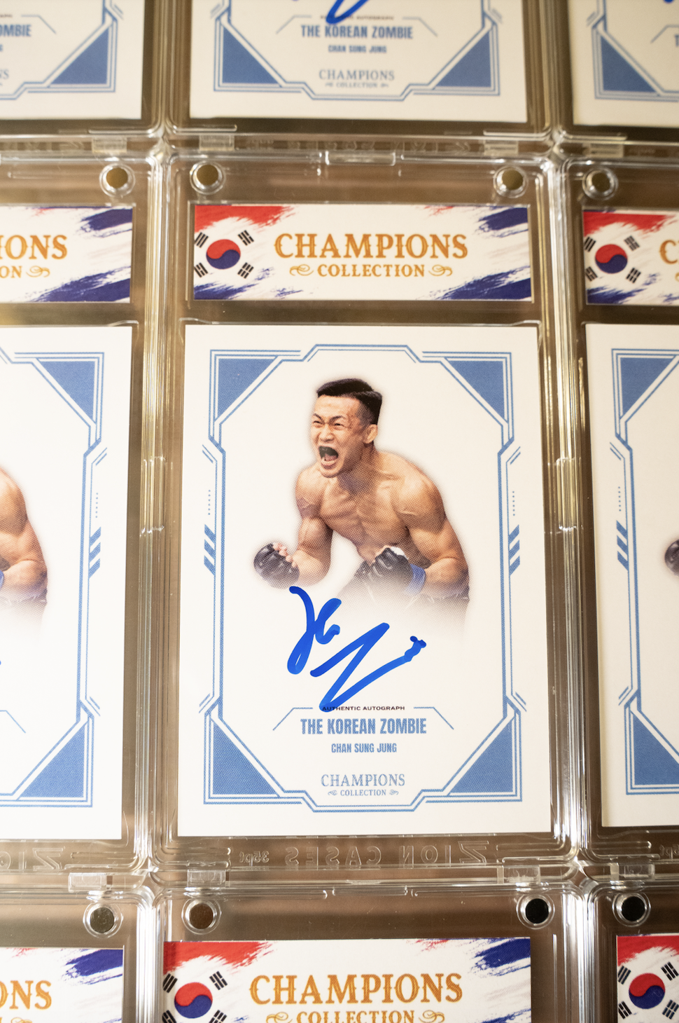 THE KOREAN ZOMBIE x CHAMPIONS COLLECTION AUTOGRAPHED CARD (PSA)