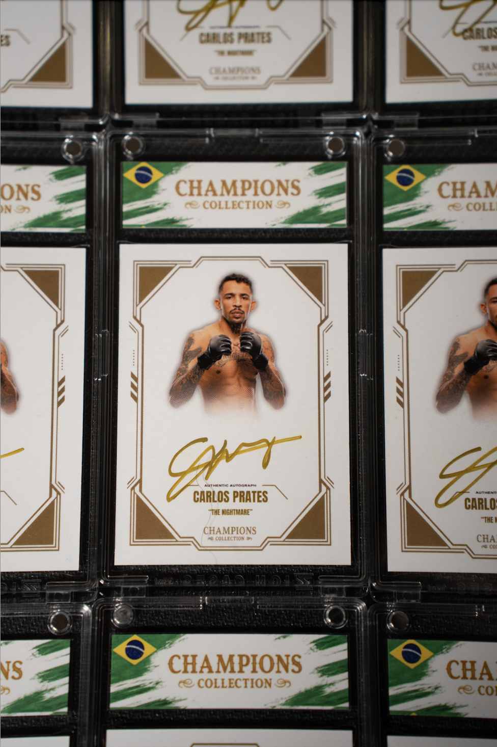 CARLOS PRATES x CHAMPIONS COLLECTION AUTOGRAPHED CARD GOLD (PSA)