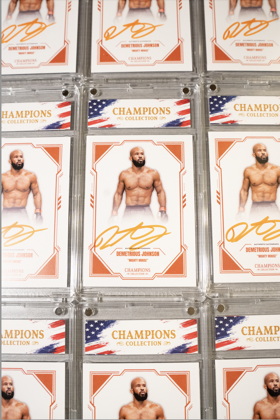 DEMETRIOUS JOHNSON x CHAMPIONS COLLECTION AUTOGRAPHED CARD (PSA)