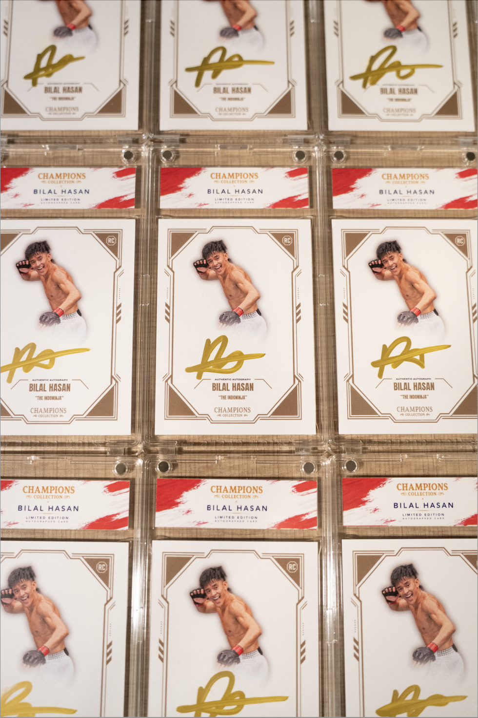 BILAL HASAN x CHAMPIONS COLLECTION AUTOGRAPHED CARD (PSA)