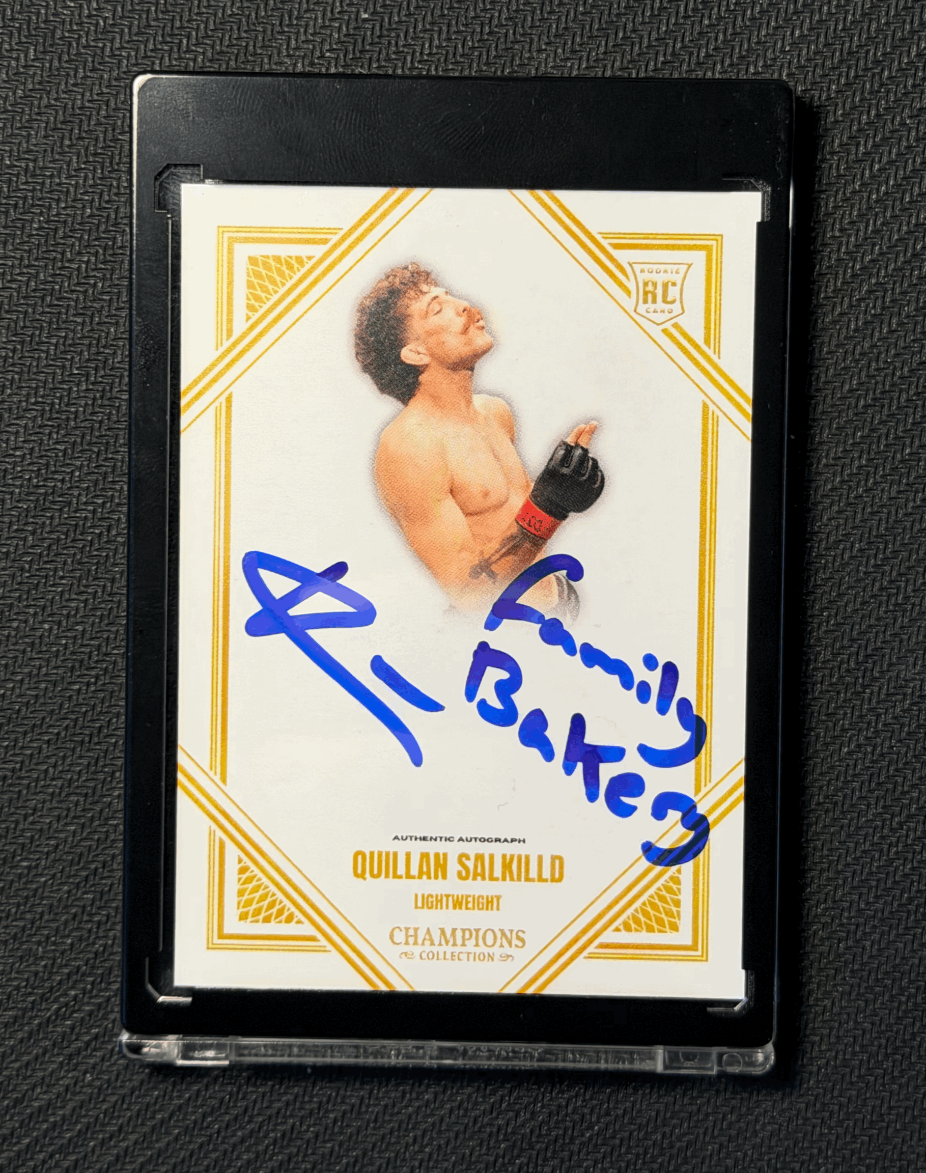QUILLAN SALKILLD "FAMILY BAKERY" INSCRIBED AUTOGRAPHED CARD VARIATION 4