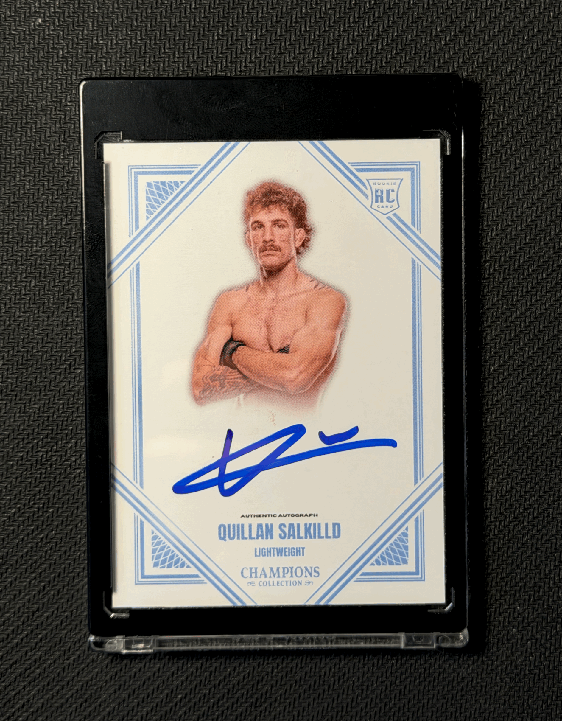 QUILLAN SALKILLD AUTOGRAPHED CARD - BLUE VARIATION 1