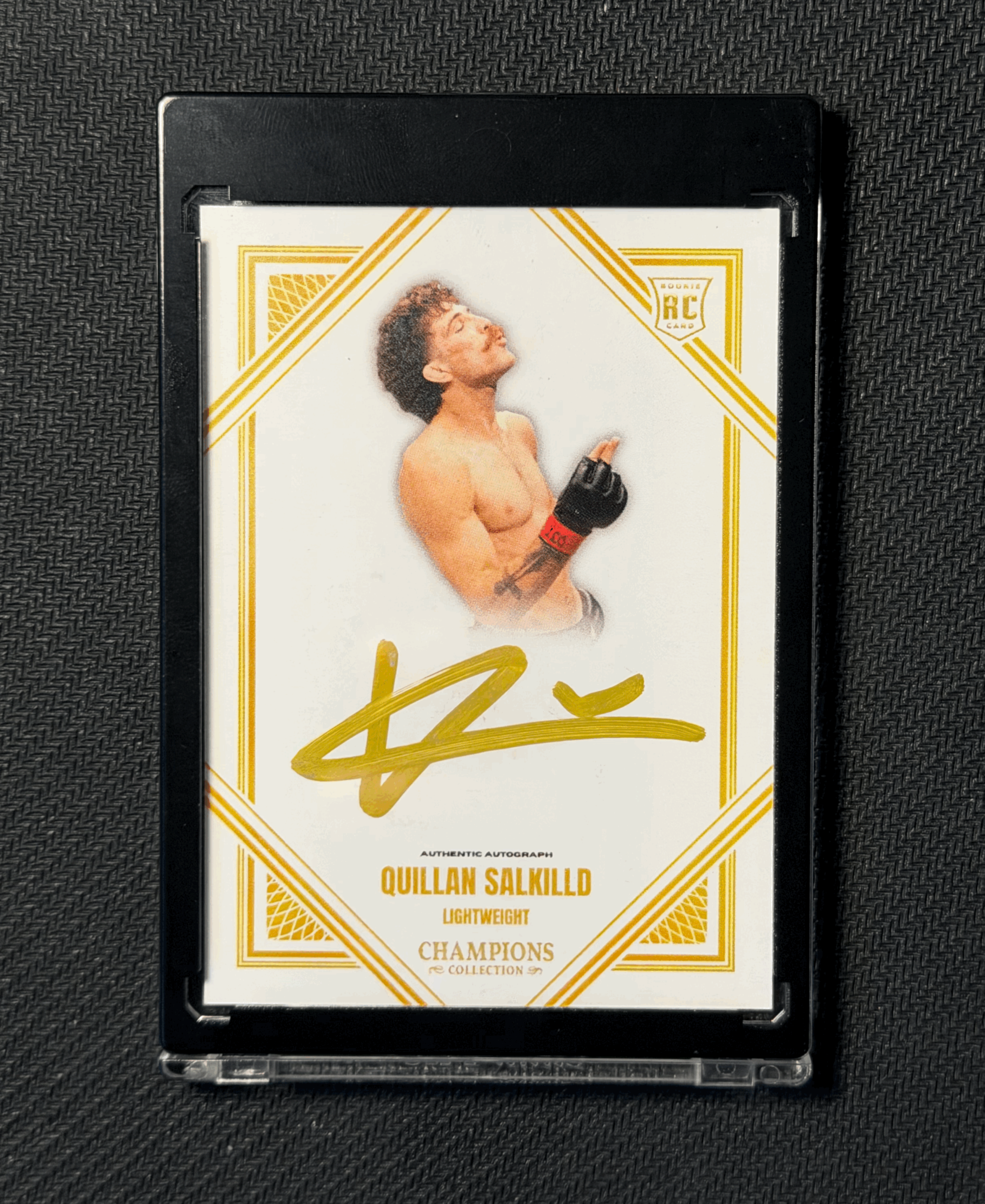 QUILLAN SALKILLD AUTOGRAPHED CARD - GOLD VARIATION