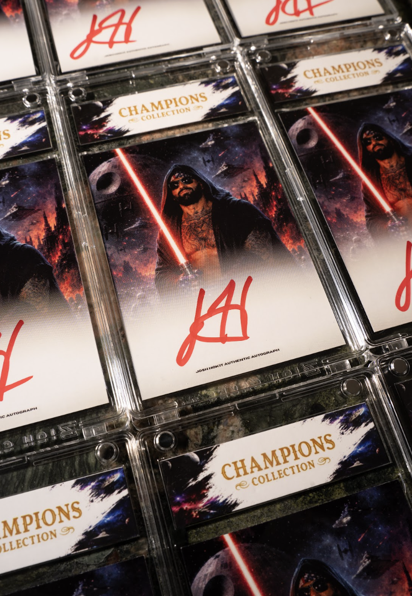 JOSH HOKIT x CHAMPIONS COLLECTION LIMITED AUTOGRAPHED CARD DARTH HOK (PSA)