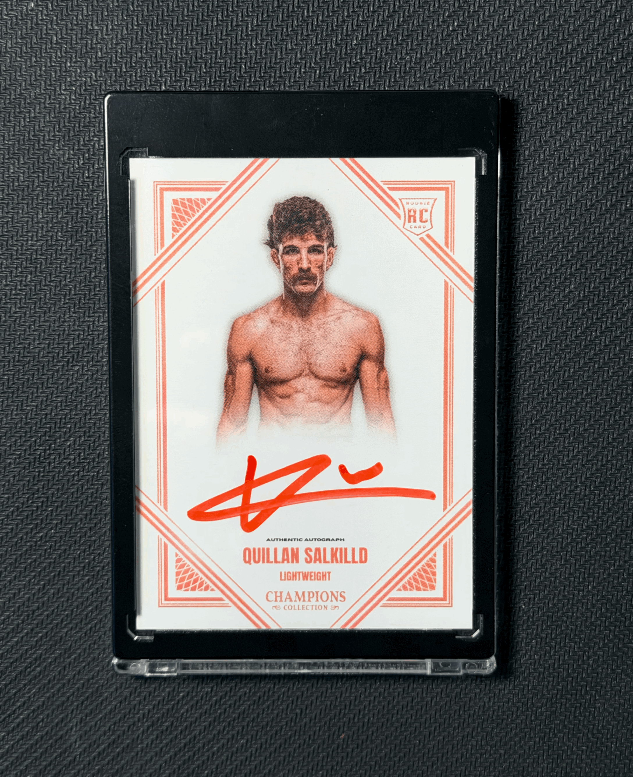 QUILLAN SALKILLD AUTOGRAPHED CARD - RED VARIATION 2