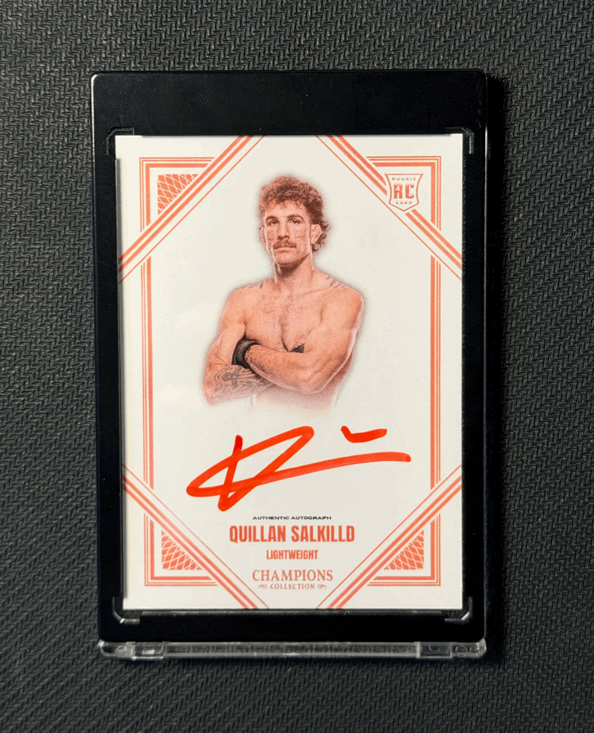 QUILLAN SALKILLD AUTOGRAPHED CARD - RED VARIATION 1