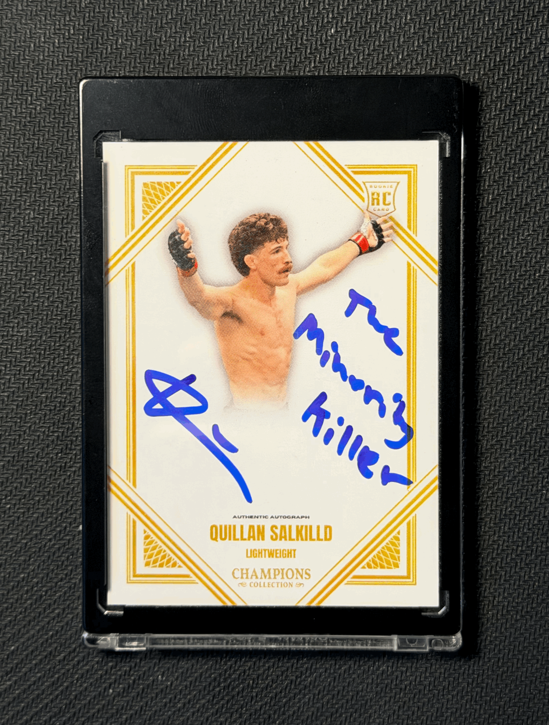 QUILLAN SALKILLD "THE MINORITY KILLER" INSCRIBED AUTOGRAPHED CARD VARIATION 3