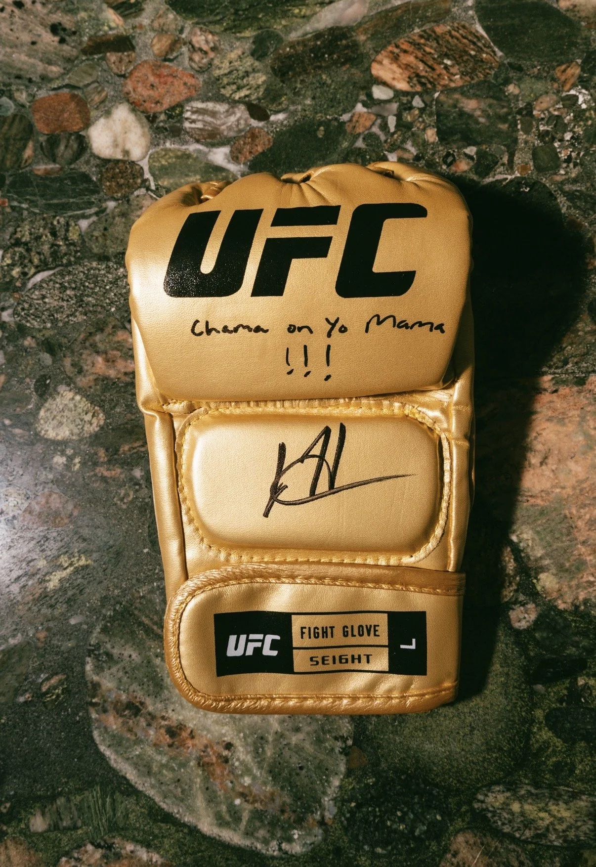 JOSH HOKIT AUTOGRAPHED GLOVE "CHAMA ON YO MAMA" INSCRIBED (PSA)