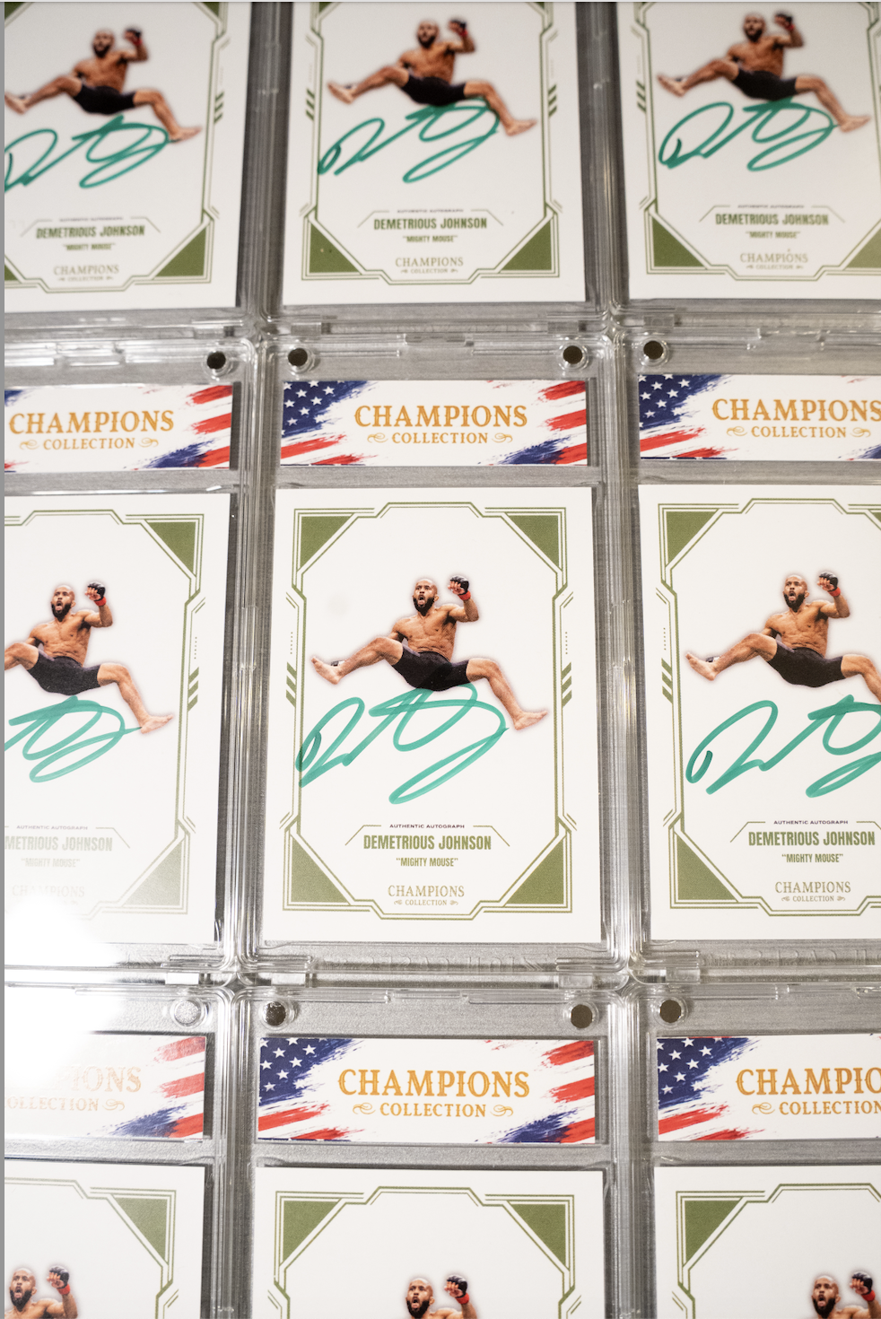 DEMETRIOUS JOHNSON x CHAMPIONS COLLECTION AUTOGRAPHED CARD (PSA)