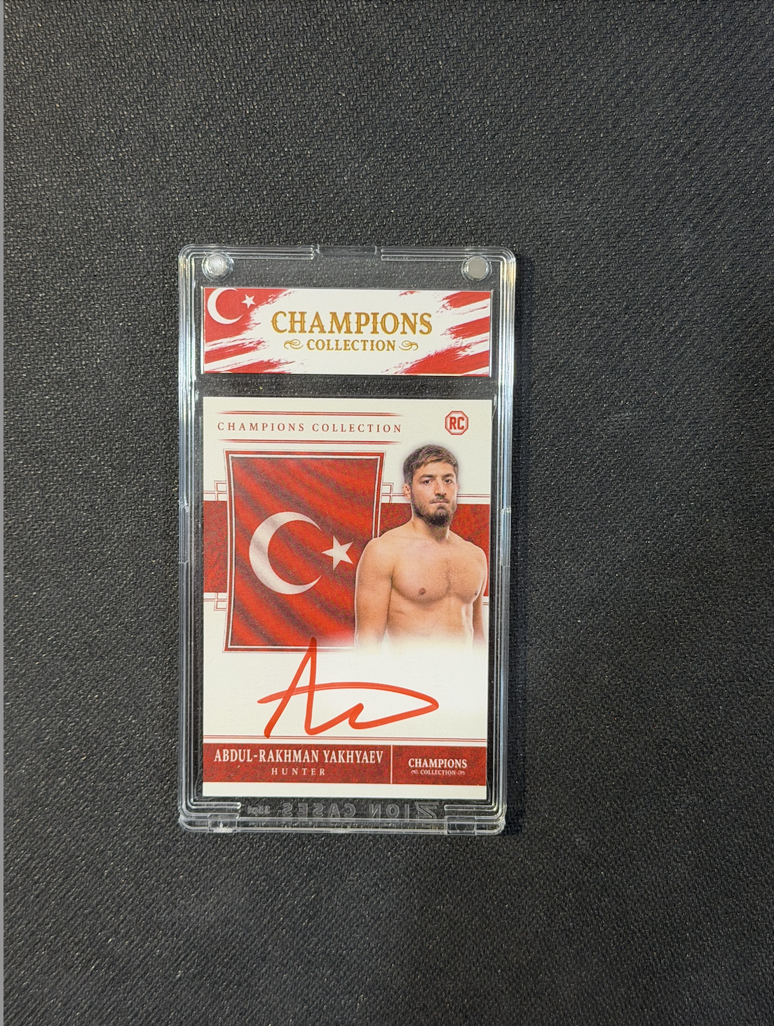 ABDUL-RAKHMAN YAKHYAEV x CHAMPIONS COLLECTION AUTOGRAPHED CARD (PSA)