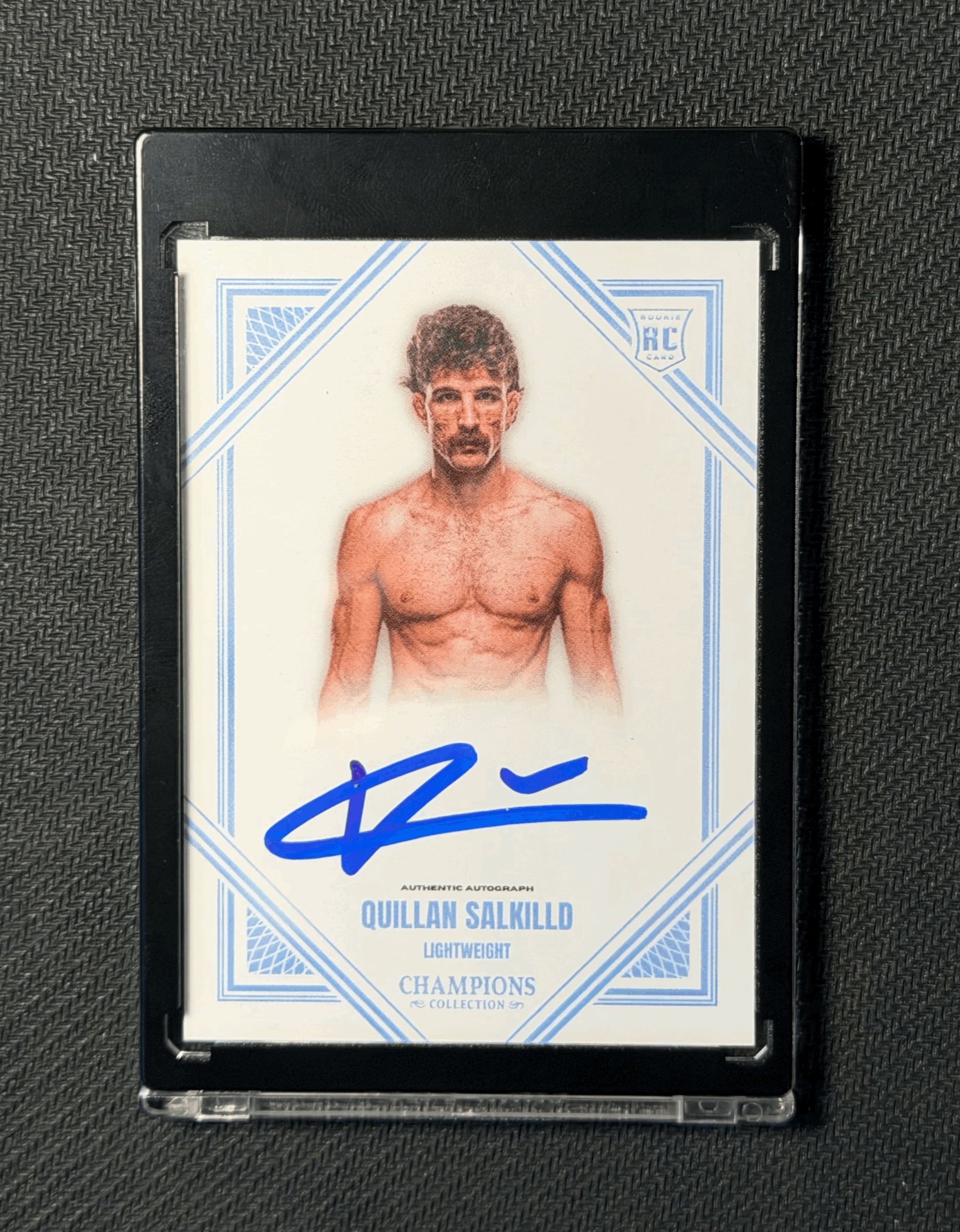 QUILLAN SALKILLD AUTOGRAPHED CARD - BLUE VARIATION 2