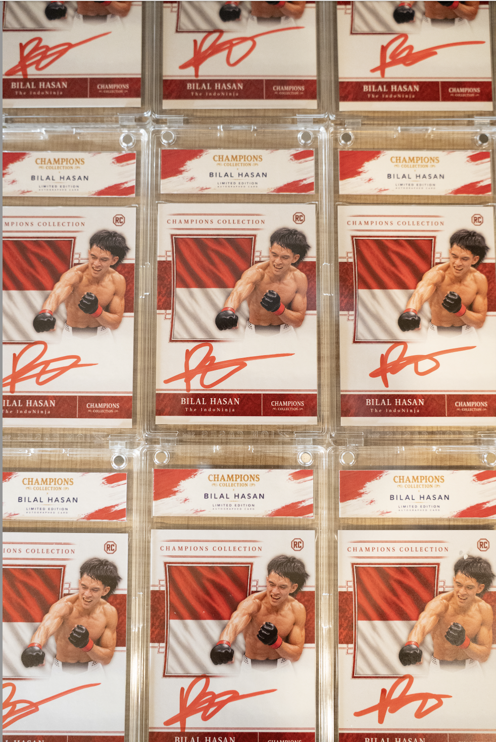 BILAL HASAN x CHAMPIONS COLLECTION AUTOGRAPHED CARD (PSA)