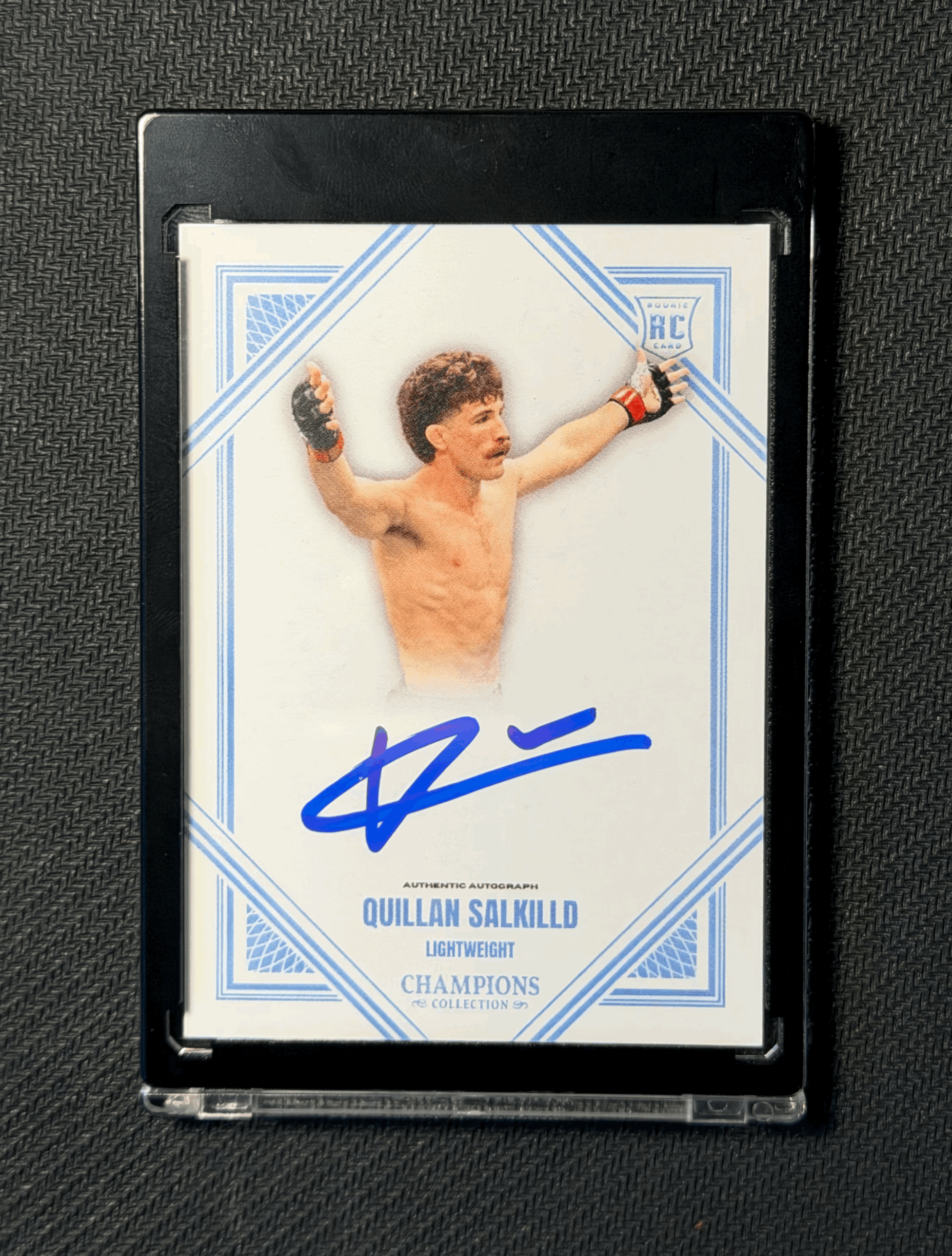 QUILLAN SALKILLD AUTOGRAPHED CARD - BLUE VARIATION 4