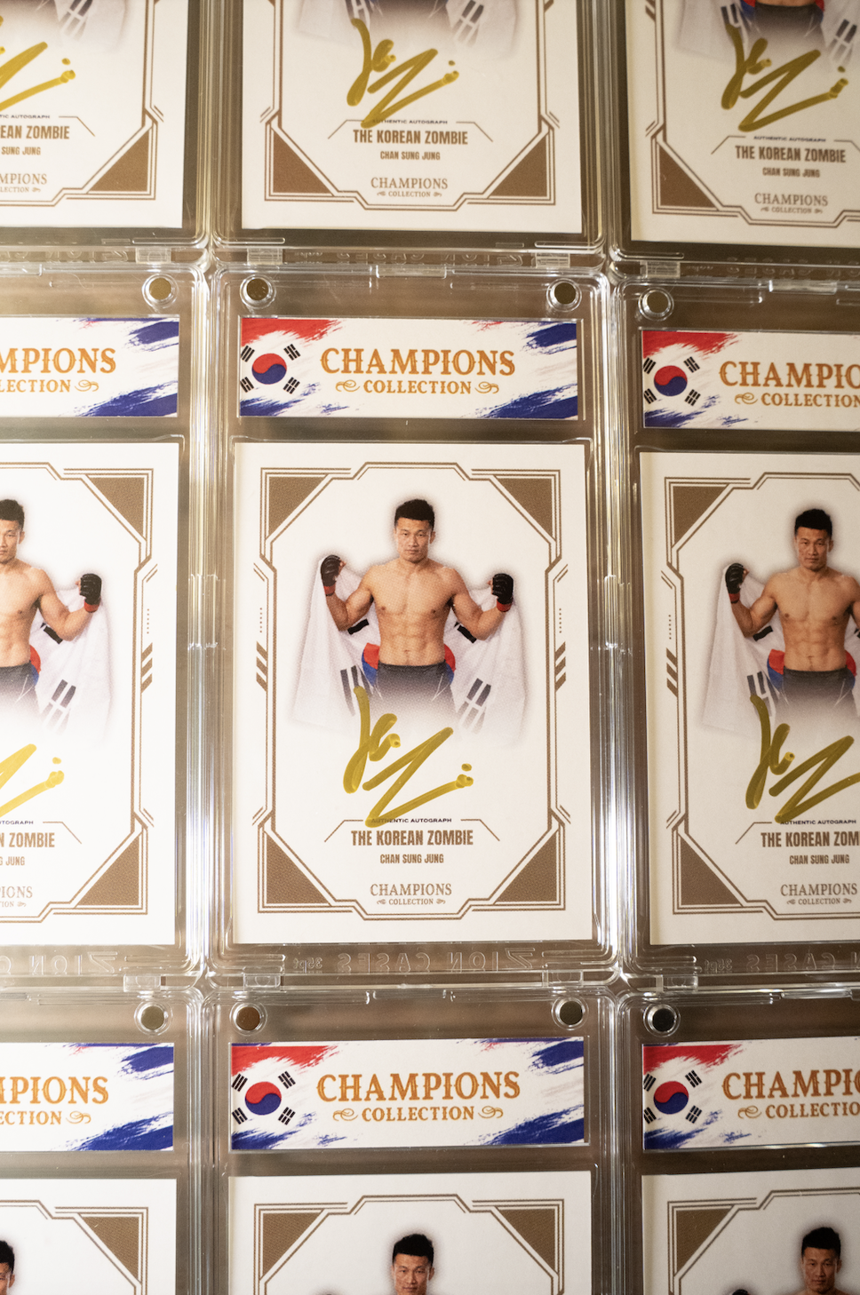 THE KOREAN ZOMBIE x CHAMPIONS COLLECTION AUTOGRAPHED CARD (PSA)