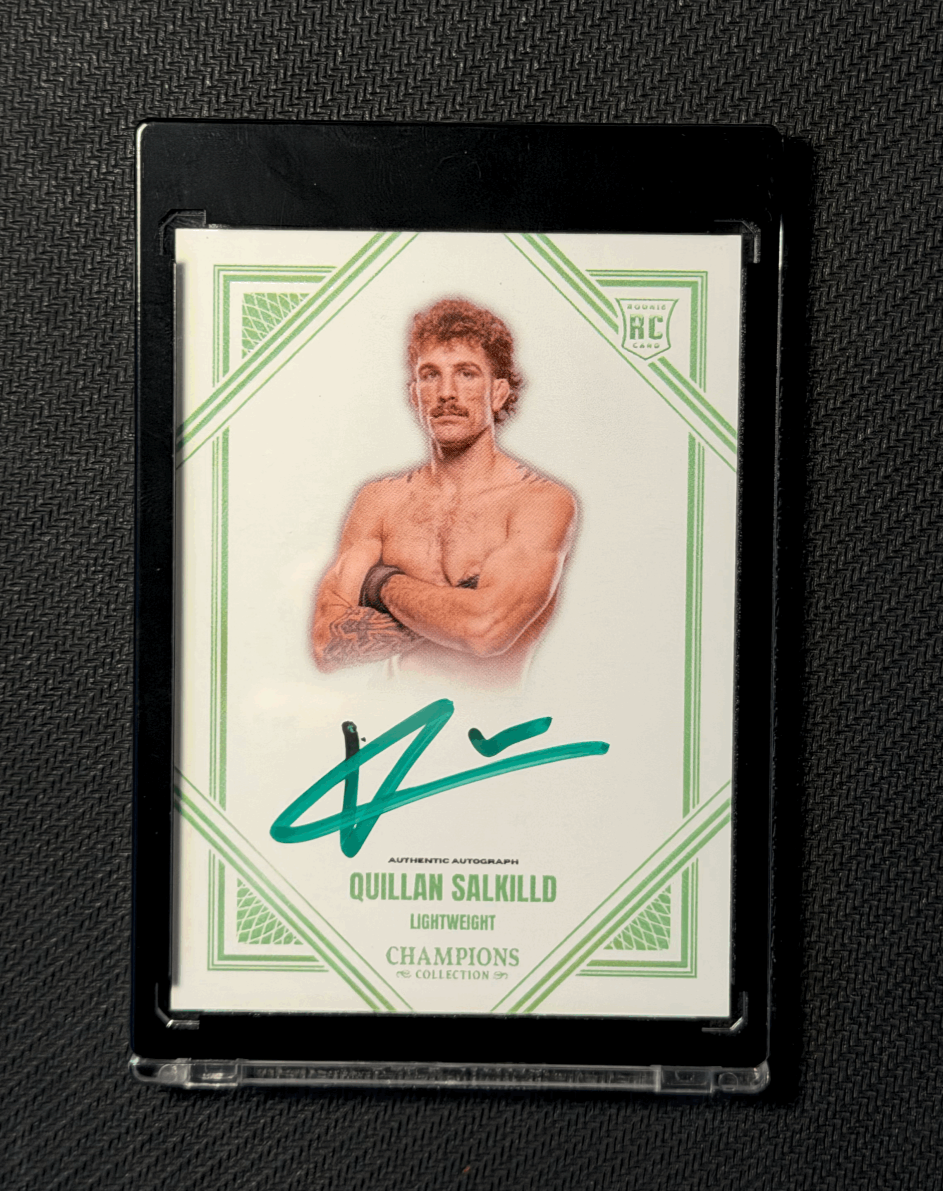 QUILLAN SALKILLD AUTOGRAPHED CARD - GREEN VARIATION 1