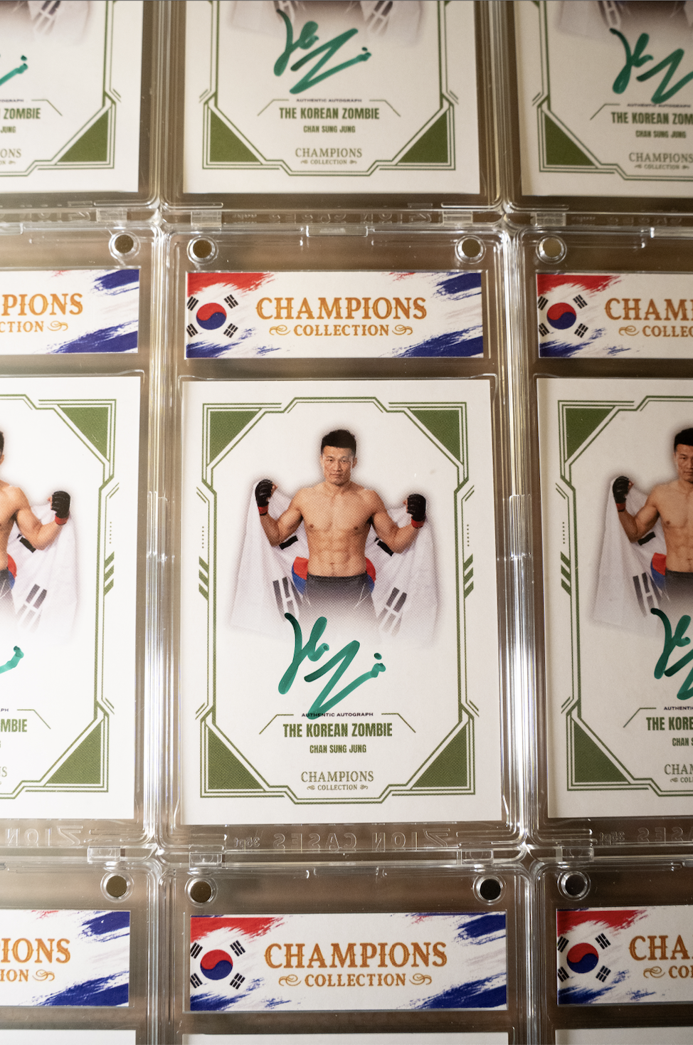 THE KOREAN ZOMBIE x CHAMPIONS COLLECTION AUTOGRAPHED CARD (PSA)