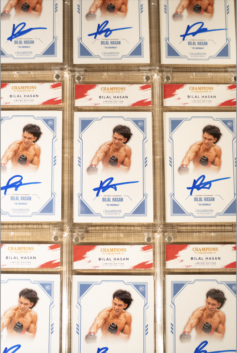 BILAL HASAN x CHAMPIONS COLLECTION AUTOGRAPHED CARD (PSA)