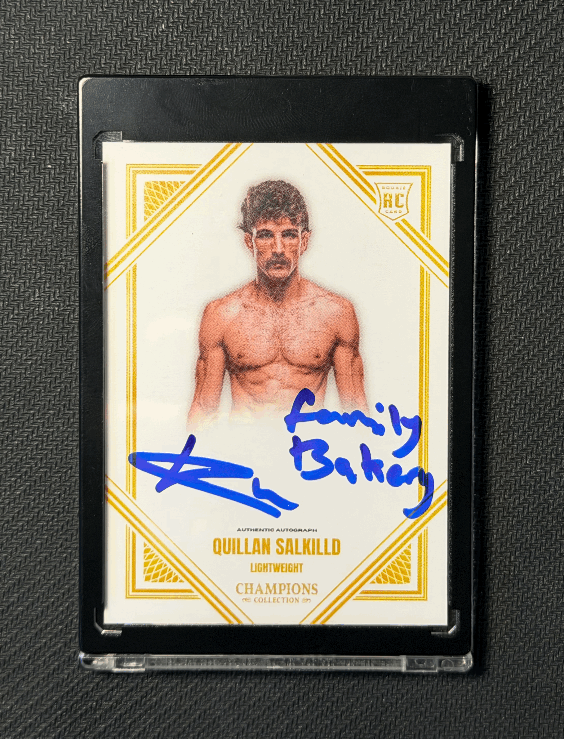 QUILLAN SALKILLD "FAMILY BAKERY" INSCRIBED AUTOGRAPHED CARD VARIATION 2