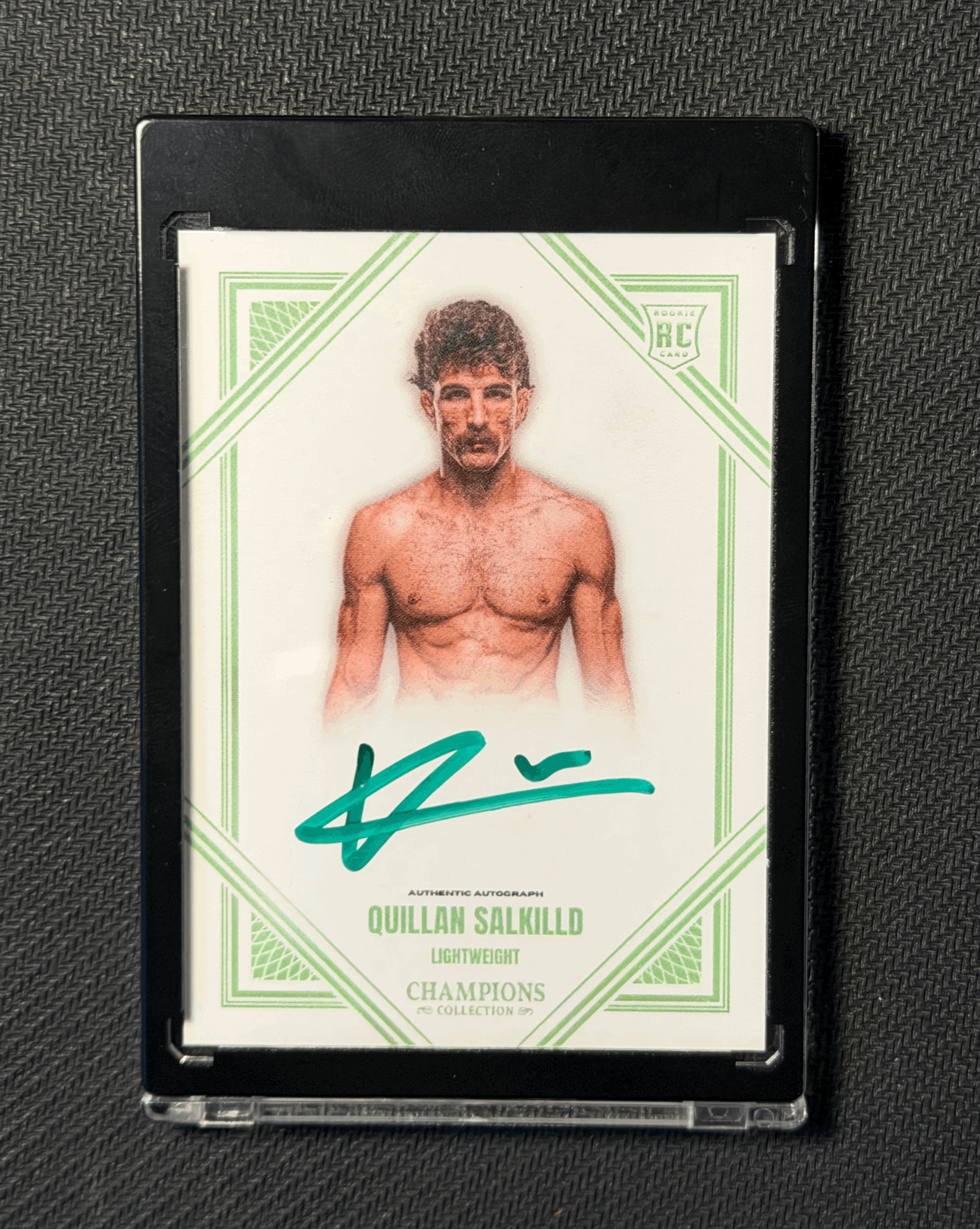 QUILLAN SALKILLD AUTOGRAPHED CARD - GREEN VARIATION 2