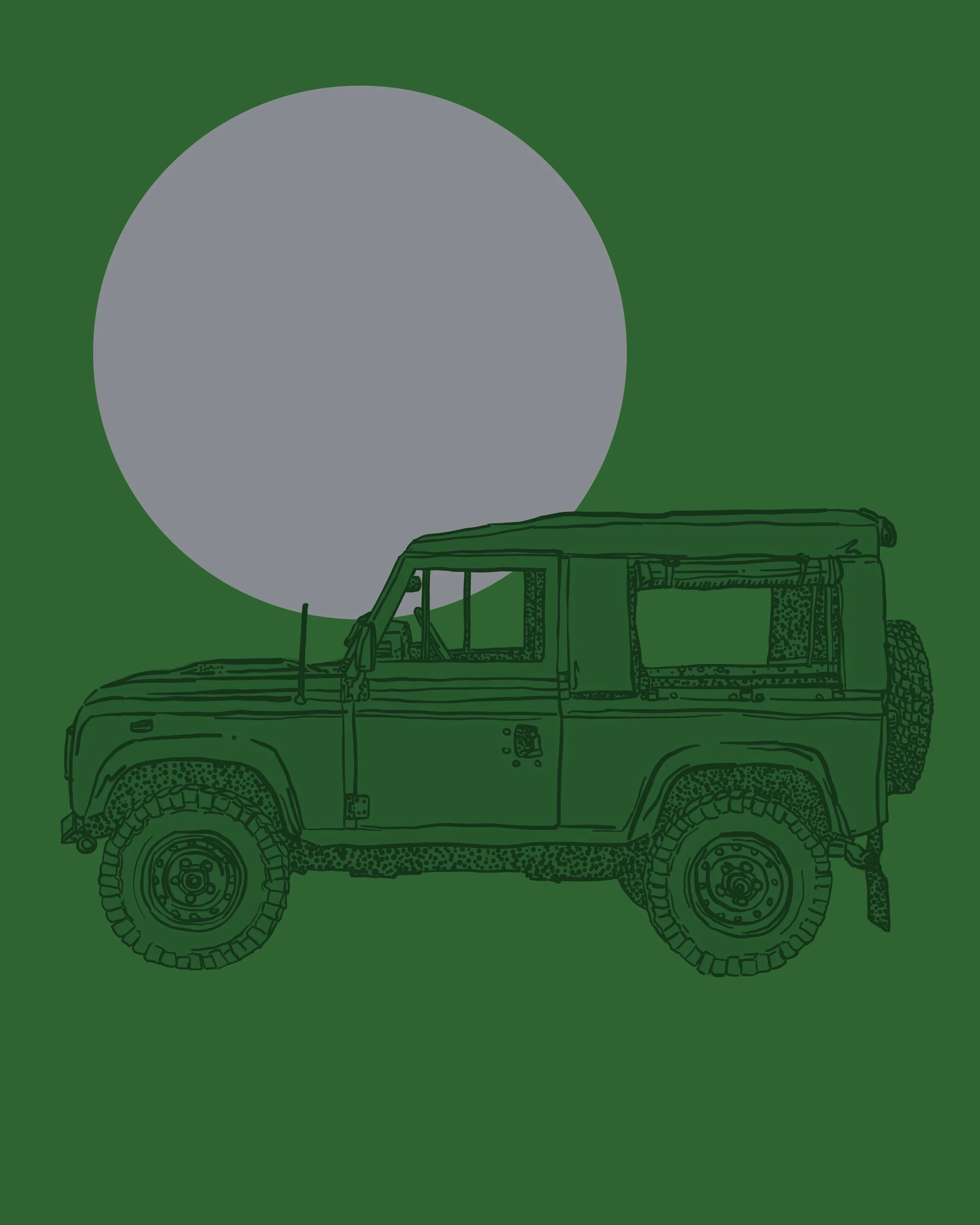 British royalty. Land Rover Defender D90, Newport, Rhode Island