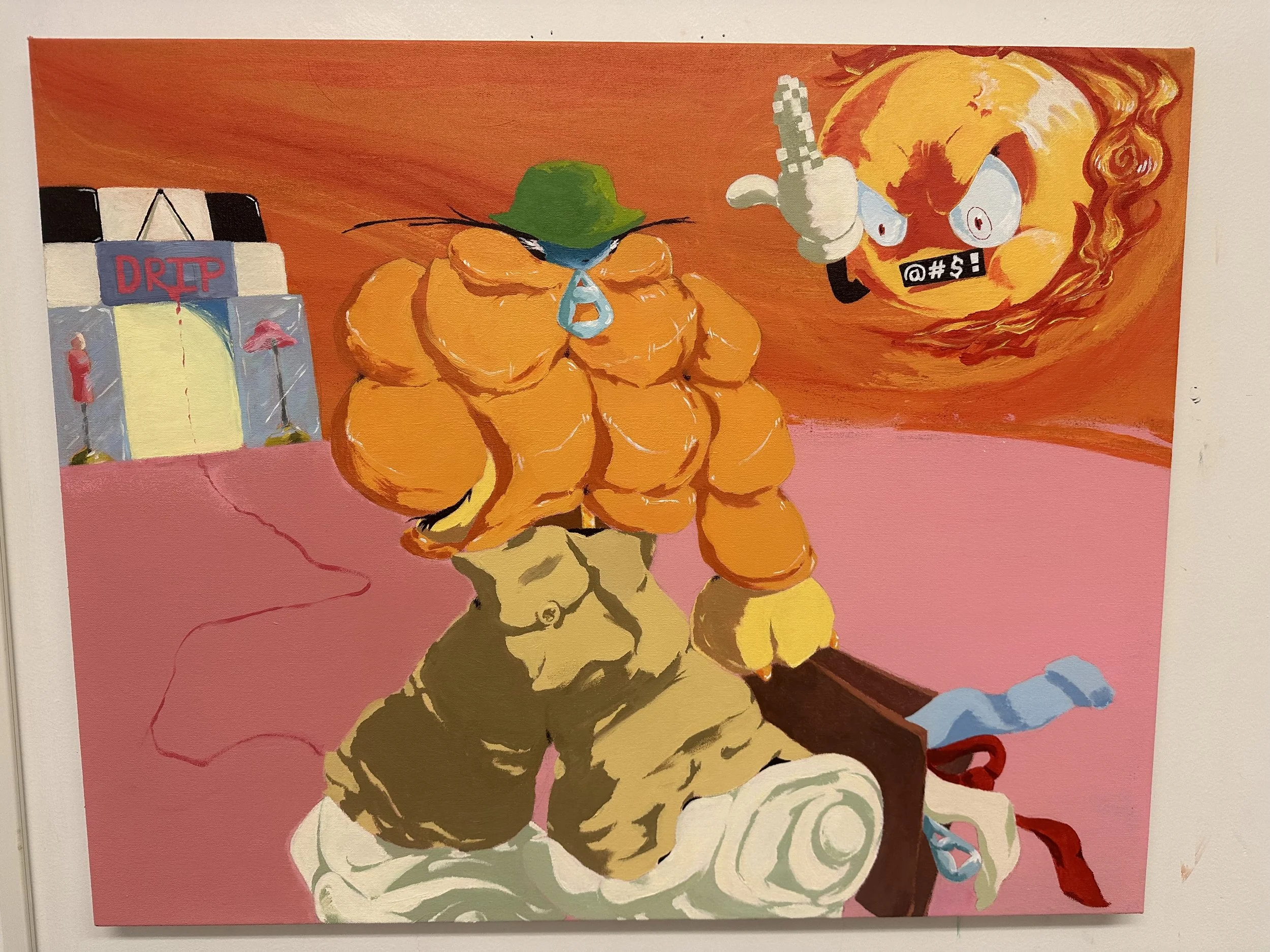 Don't Wanna See Him Shine, Acrylic on Canvas (30" x 24")