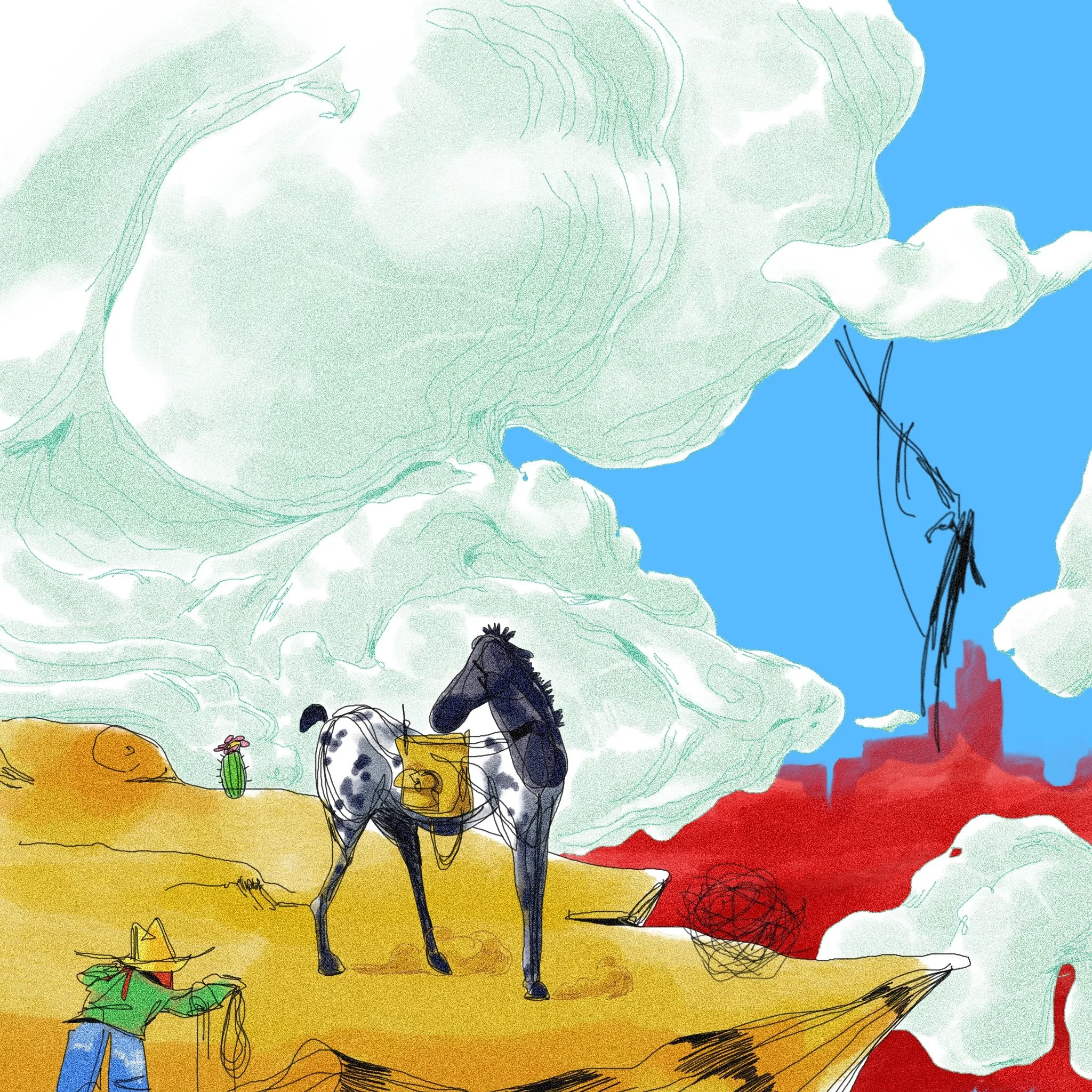 Don't Startle Her, Digital (2048 x 2048px)