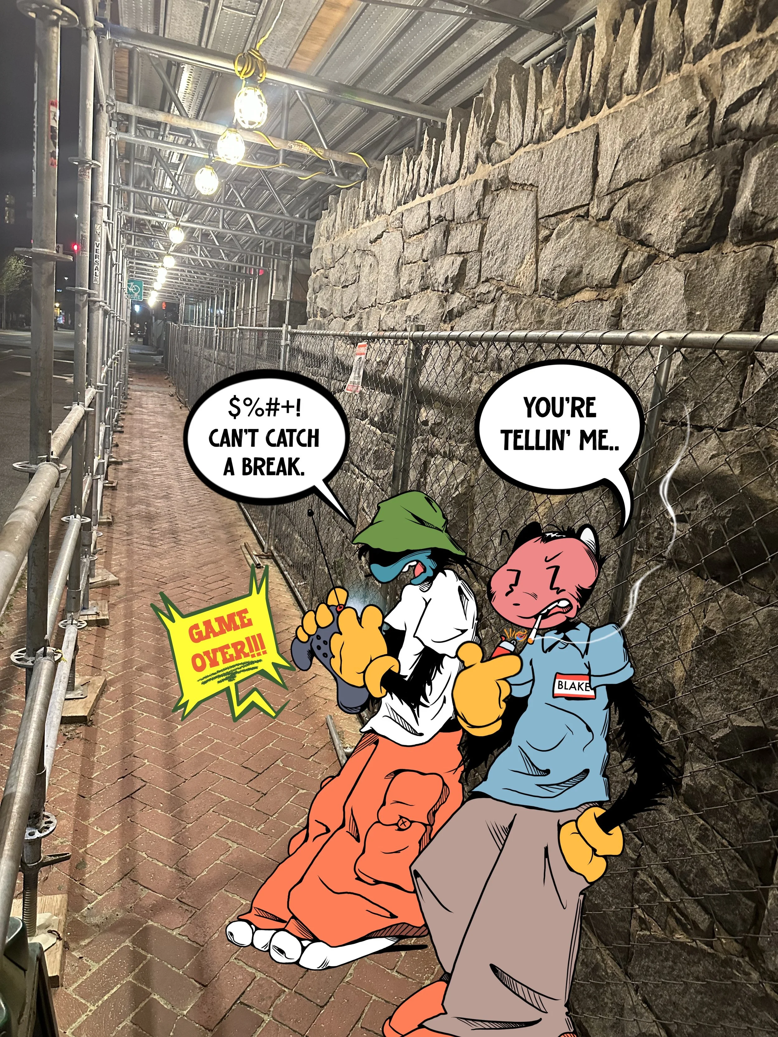 Off the Clock (Barry & Blake), Mixed Media (3024 x 4032px)