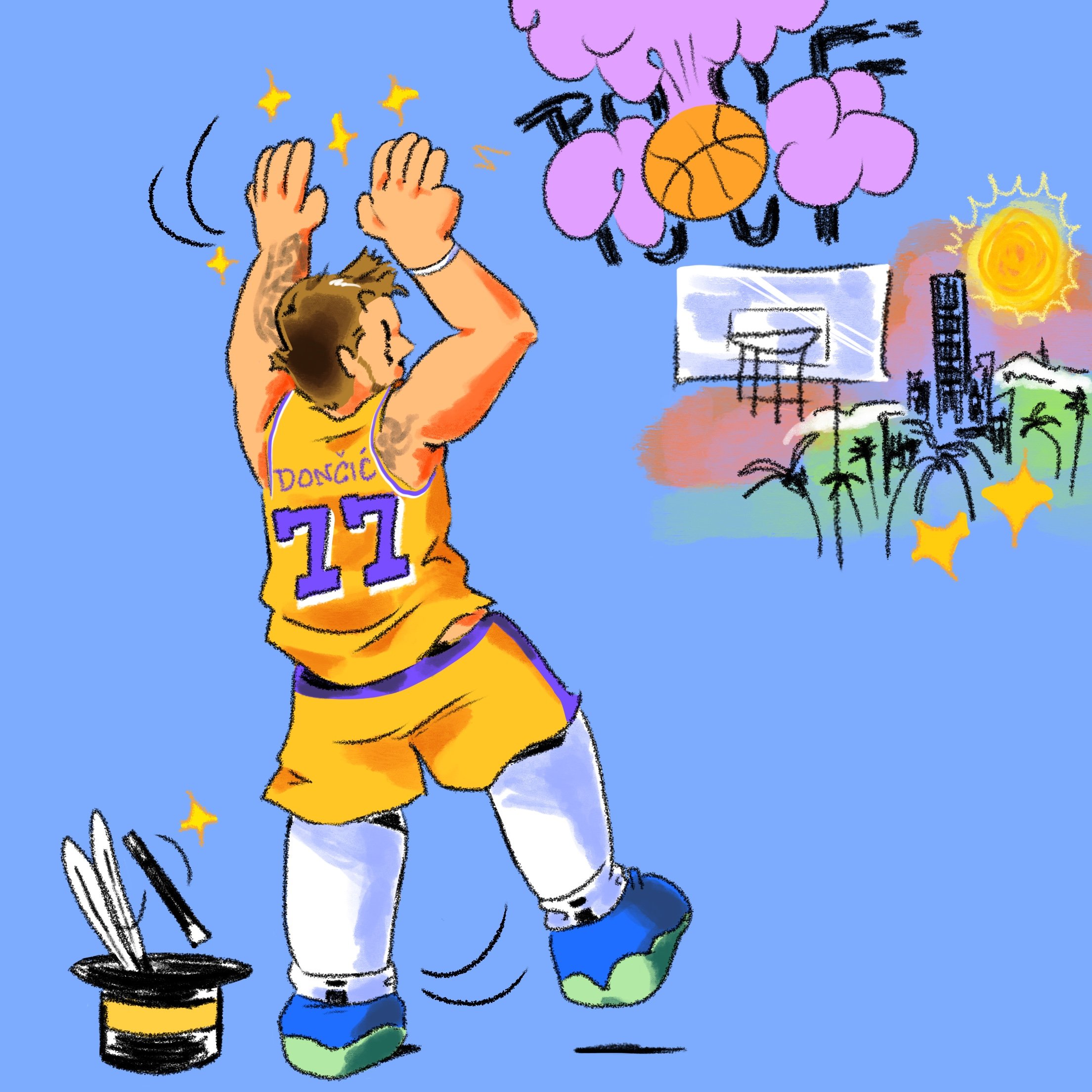 Luka Magic (Luka Doncic), Digital (2209 x 2209px)