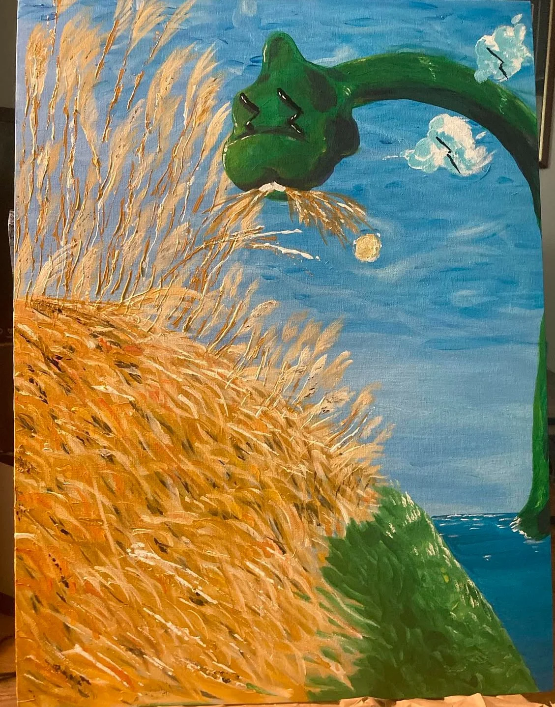 Loch'd N, Acrylic on Canvas (18" x 24")