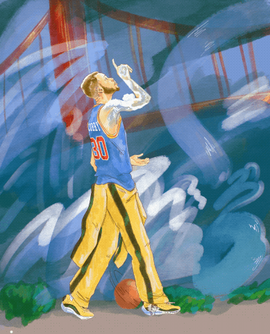 Rain Man (Stephen Curry) GIF (2218 x 2739px)