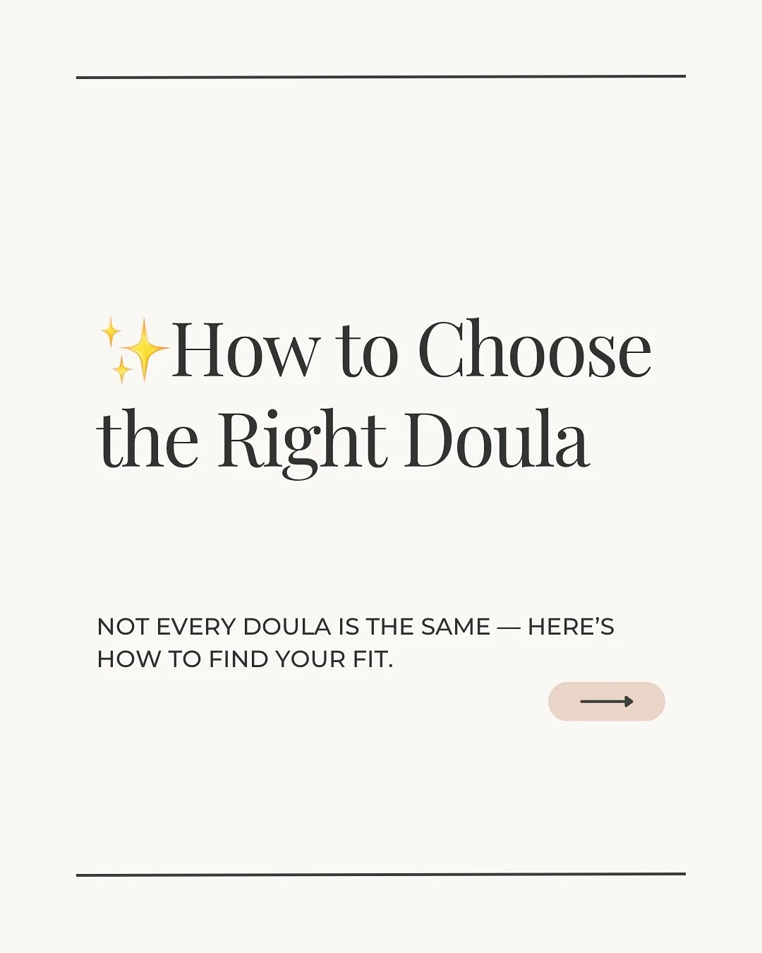 Not every doula is the same — and that’s exactly why finding the right fit matters.
In my last reel, I shared how doulas can look very different in their approach. Today, I’m giving you the practical questions and qualities to look