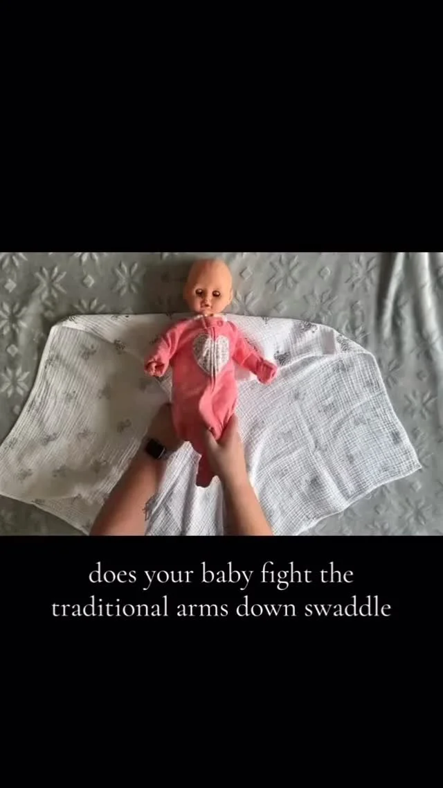 Not every baby loves the traditional arms-down swaddle. 💛 Hands-over-heart gives them a cozy, secure position that supports their development and helps calm that startle reflex.
If your little one is fighting the swaddle, you’re not alone &md