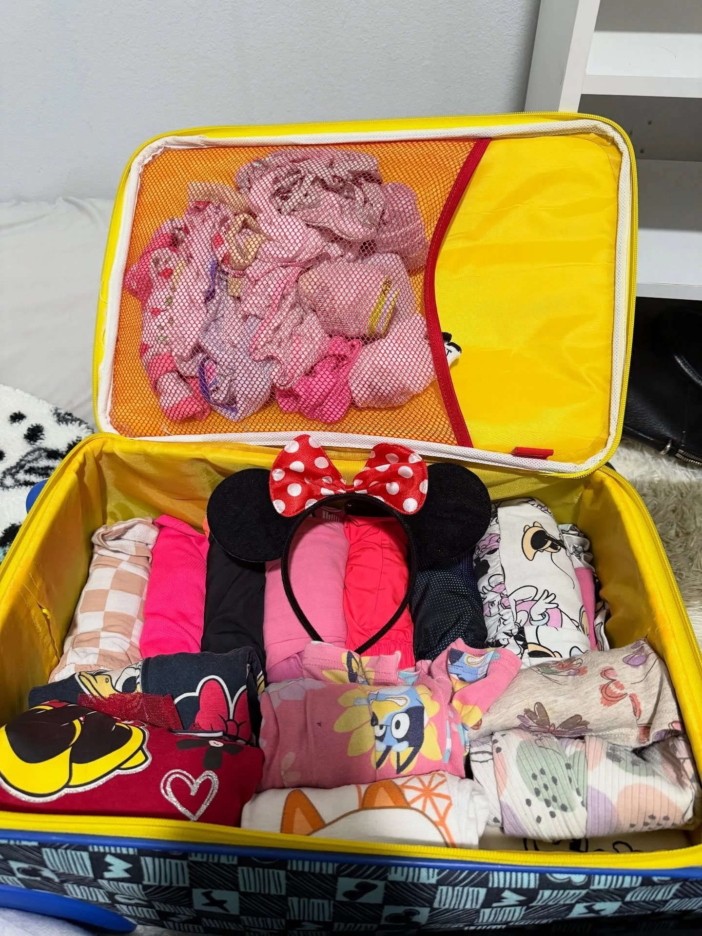 Suitcase is packed, Minnie ears are ready, and my heart is so full 🥹🎀 We&rsquo;re heading to Disney tomorrow to celebrate Ava&rsquo;s 3rd birthday!! ✨ I can&rsquo;t wait to see the magic through her eyes and make memories we&rsquo;ll never forget. 