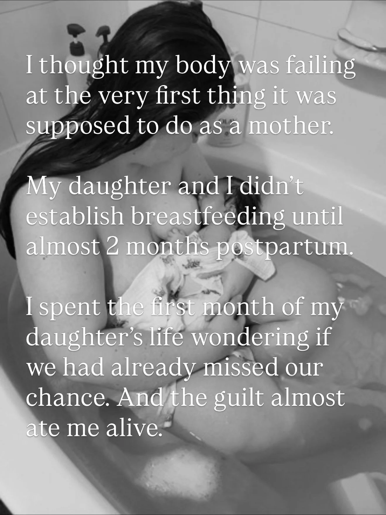 I think a lot more mothers carry guilt, grief, shame, and pain around feeding after birth than we openly talk about.

This is for the moms grieving the experience they thought they&rsquo;d have.
The moms trying every latch technique Google could offe