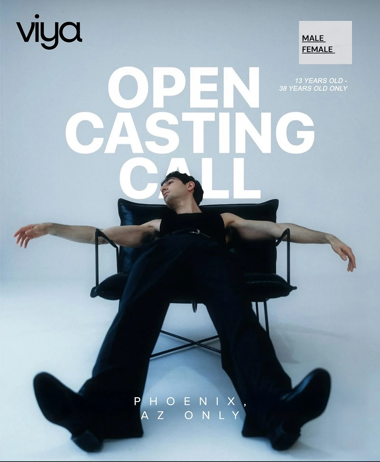 HOENIX, AZ ONLY - We&rsquo;re searching for new faces 13-38 years old, from editorial to commercial, fashion to lifestyle, all are welcome. Must be local to Phoenix, AZ

Diversity, confidence, and authenticity are what make a true model. We can also 