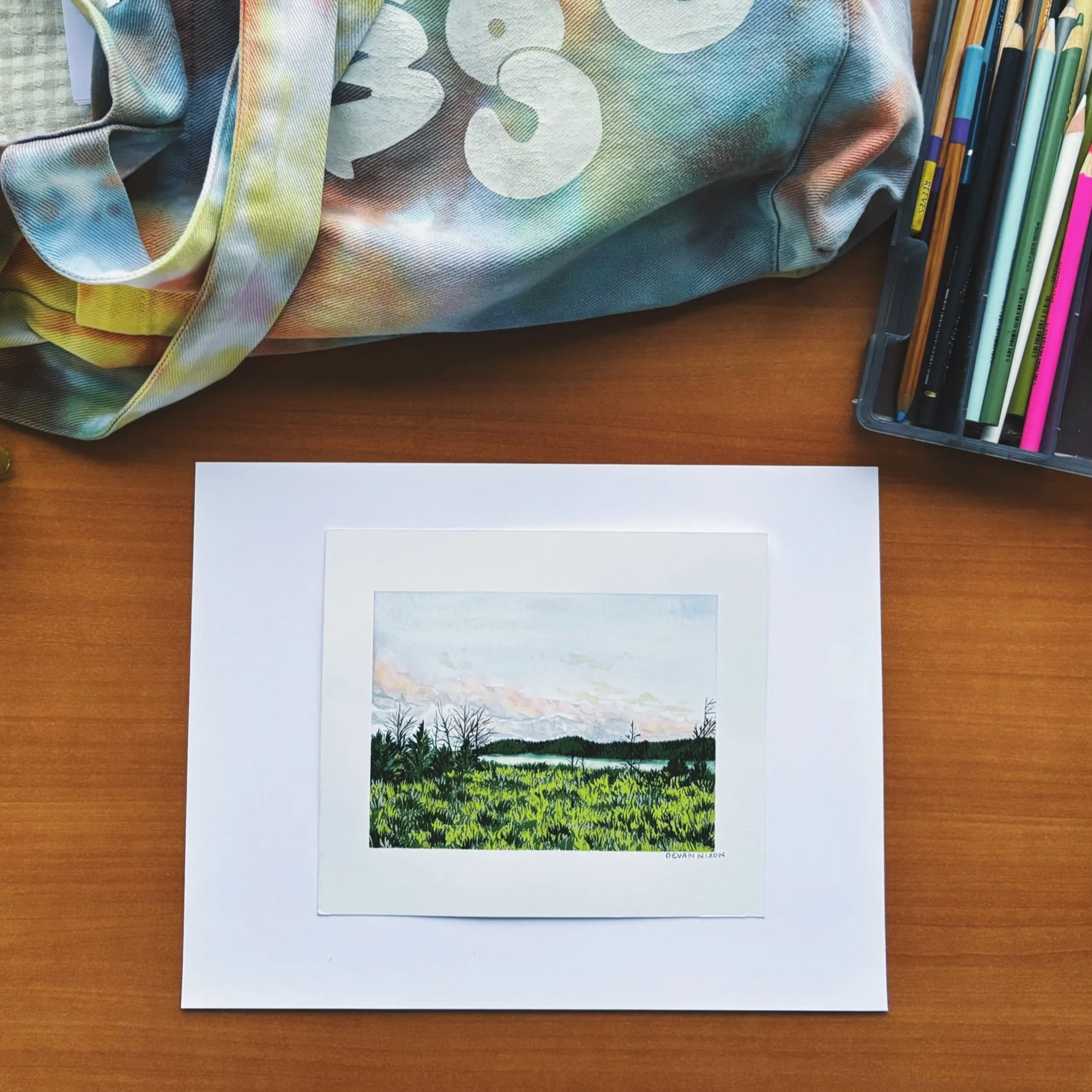 $130 | Northern Michigan 01 | Watercolor on hot press watercolor paper | 5 x 7 