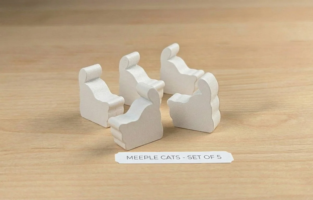 5 Cat Meeples
