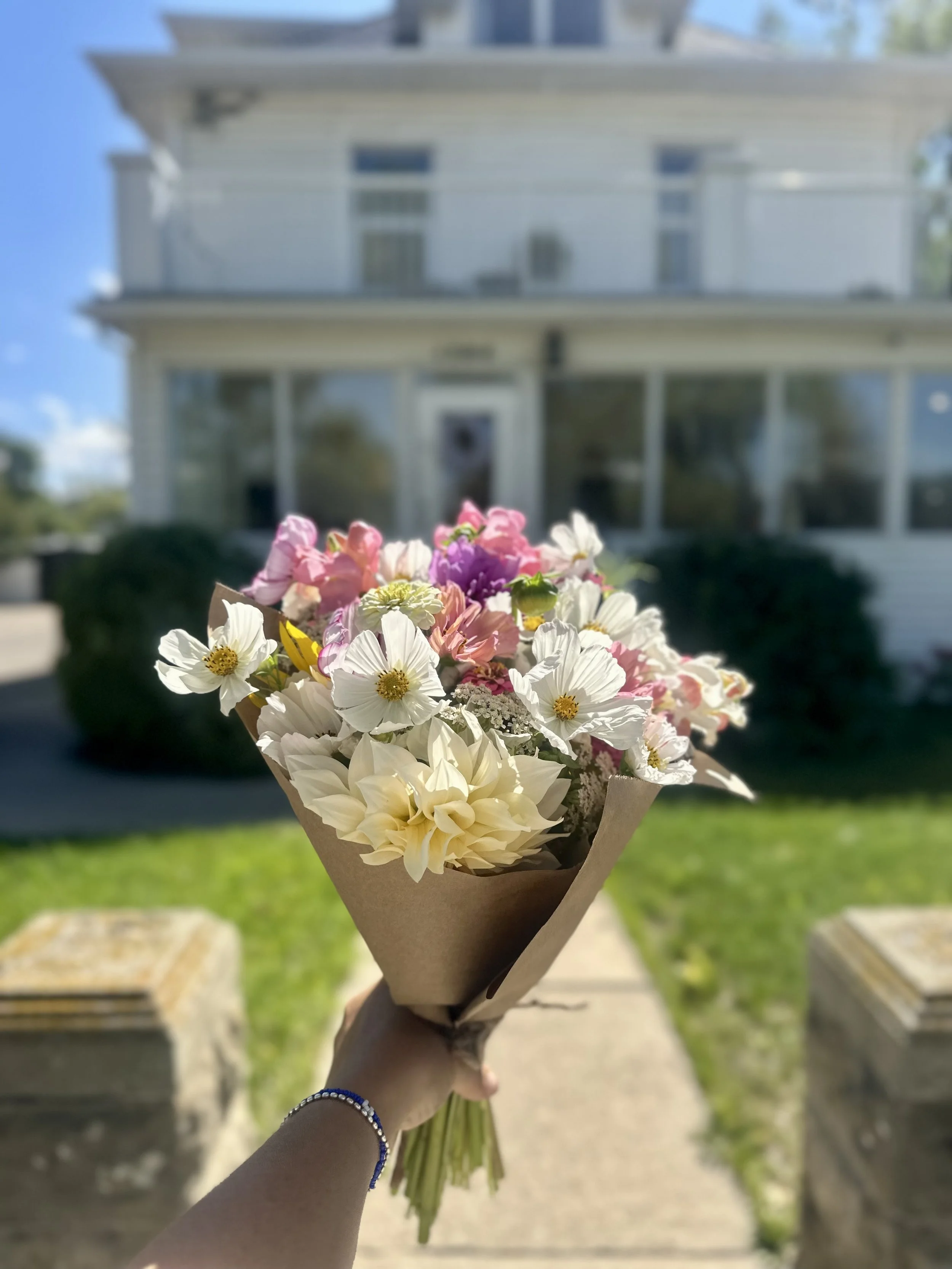 wrapped bouquet