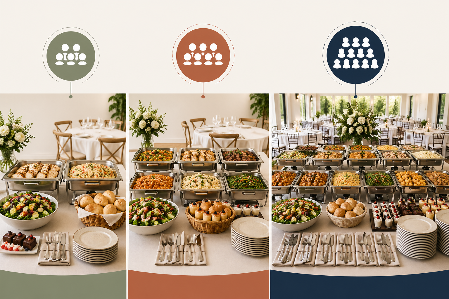 How Much Food Do You Need for 25, 50, or 100 Guests?