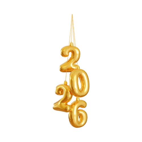 an image of 2026 balloons.